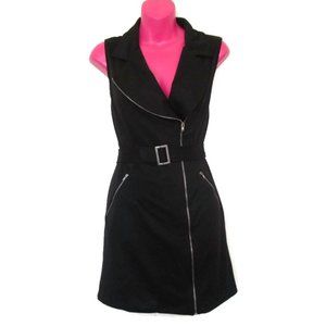 black motorcycle mini biker dress size small 5/6